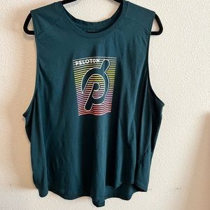 3x Like new dark teal Peloton tank top.
